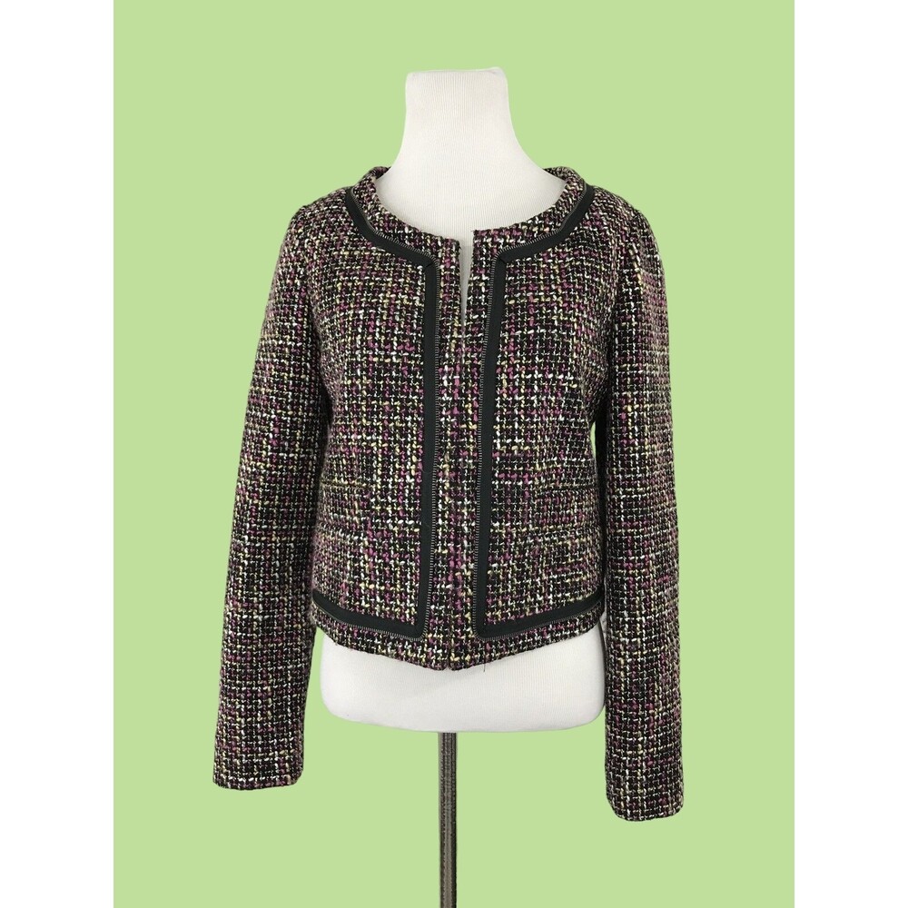 Silence and Noise Urban Outfitters Women's Blazer Jacket Tweed Cropped - Size M